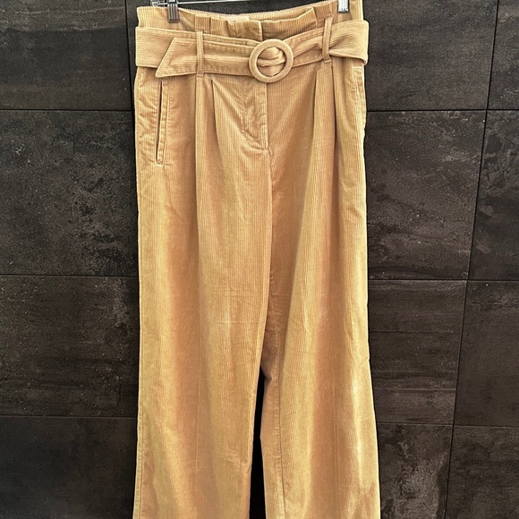 Sezane Cream High-Waisted Trousers - Picture 4 of 12